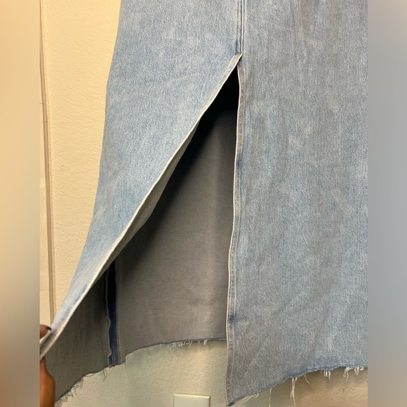 (26) AGOLDE Hilla longline denim skirt - Picture 4 of 6